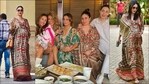 Kareena Kapoor Khan flaunts baby bump, new hairstyle in <span class='webrupee'>₹</span>24k silk kaftan dress(Instagram/rajdeep.ranawat.official)