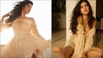 Shanaya Kapoor flaunts romantic silhouette in a gorgeous off-shoulder dress(Instagram/shanayakapoor02) Shanaya Kapoor flaunts romantic silhouette in a gorgeous off-shoulder dress(Instagram/shanayakapoor02)