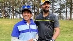 Sachin Tendulkar and Yuvraj Singh seem to be enjoying playing golf. (Sachin Tendulkar/Instagram)