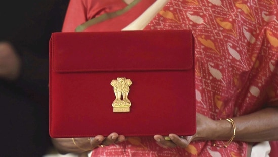 Finance Minister Nirmala Sitharaman (unseen) holds a folder case containing the Union Budget 2021-22, during the Budget Session of the Parliament, at Parliament House in New Delhi, Monday, Feb. 1, 2021. (PTI) Finance Minister Nirmala Sitharaman (unseen) holds a folder case containing the Union Budget 2021-22, during the Budget Session of the Parliament, at Parliament House in New Delhi, Monday, Feb. 1, 2021. (PTI)