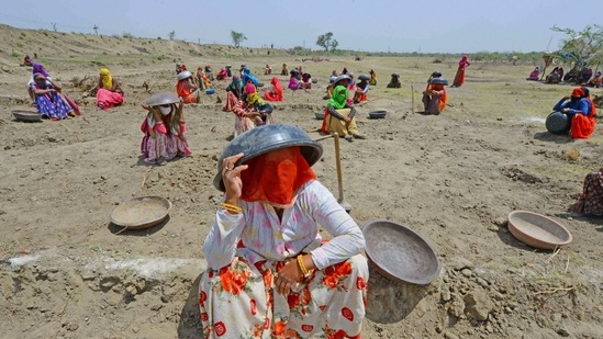Allocations for MGNREGS, food subsidy and other schemes have been reduced sharply. (PTI) Allocations for MGNREGS, food subsidy and other schemes have been reduced sharply. (PTI)