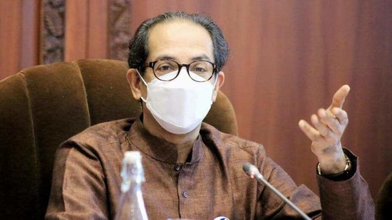 Chief minister Uddhav Thackeray during the launch of a Marathi language book on Maharashtra-Karnataka border dispute on Jan 27 (CMO) (HT_PRINT) Chief minister Uddhav Thackeray during the launch of a Marathi language book on Maharashtra-Karnataka border dispute on Jan 27 (CMO) (HT_PRINT)