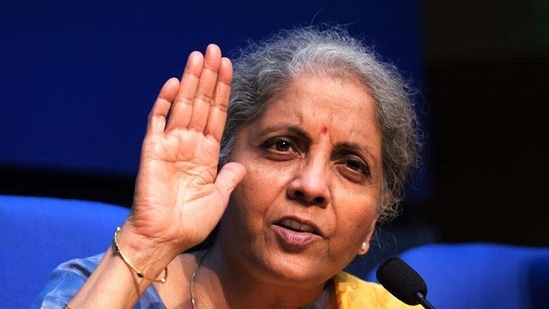 “On the recommendation of the 15th Finance Commission, we have undertaken a detailed exercise to rationalise and bring down the number of centrally sponsored schemes. This will enable consolidation of outlays for better impact,” Nirmala Sitharaman said.(HT Photo)