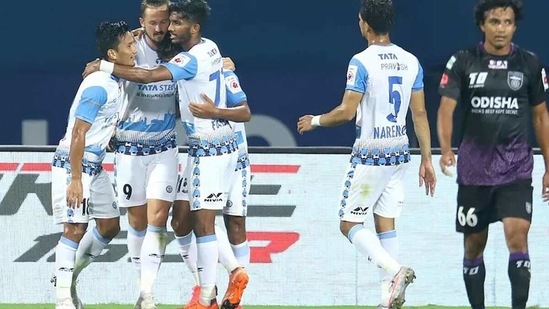 Mohammad Mobashir gave Jamshedpur the lead in the first half. (ISL)
