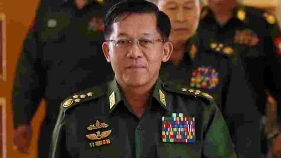 Myanmar military's commander-in-chief sits at the helm of three important ministries — defence, border affairs, and home affairs.(AFP File Photo)