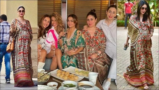 Kareena Kapoor Khan Flaunts Baby Bump New Hairstyle In 24k Silk Kaftan Dress Hindustan Times