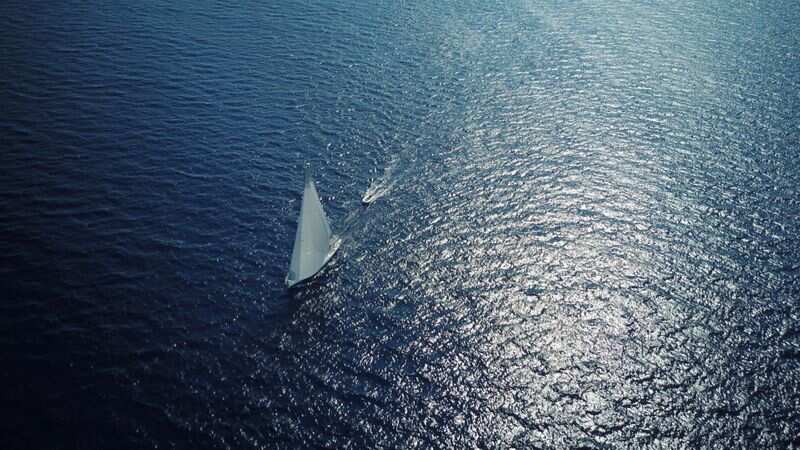 The Teatime sailing boat is seen in the Mediterranean Sea, (via REUTERS)