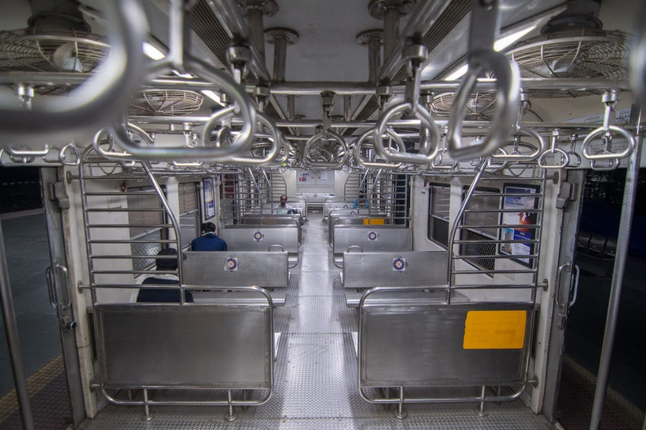 Sanitised Mumbai local trains on day 1 as services resume for all. (Pratik Chorge/HT Photo) Sanitised Mumbai local trains on day 1 as services resume for all. (Pratik Chorge/HT Photo)