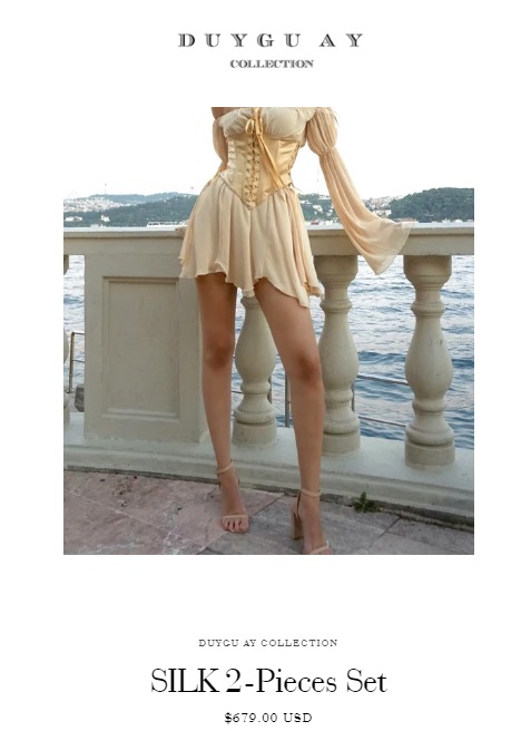 Shanaya Kapoor's mini corset dress from Duygu Ay Collection (duyguaycollection.com)