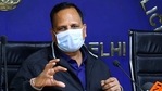 Health minister of Delhi Satyendar Jain addresses during a press conference, in New Delhi. (PTI) Health minister of Delhi Satyendar Jain addresses during a press conference, in New Delhi. (PTI)