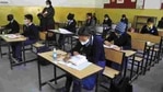 Students attending classes at GMSSS, Sector 33, Chandigarh, on Monday. (Keshav Singh/HT) Students attending classes at GMSSS, Sector 33, Chandigarh, on Monday. (Keshav Singh/HT)