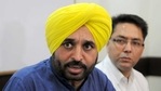 Mann also hinted that the Punjab chief minister has been silent over the newly passed farm laws and the subsequent protests.(Anil Dayal/HT Photos) Mann also hinted that the Punjab chief minister has been silent over the newly passed farm laws and the subsequent protests.(Anil Dayal/HT Photos)
