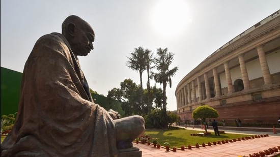 View of Parliament House on Monday, February 1. (PTI) View of Parliament House on Monday, February 1. (PTI)