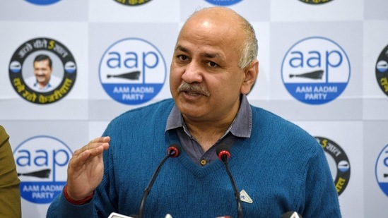 Sisodia criticised the BJP-led central government for not helping Delhi’s municipal corporations. (ANI) Sisodia criticised the BJP-led central government for not helping Delhi’s municipal corporations. (ANI)