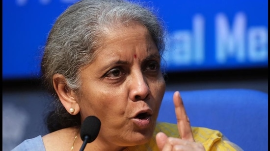 Finance minister Nirmala Sitharaman speaks during a press conference in New Delhi, on February 1, 2021. (Bloomberg) Finance minister Nirmala Sitharaman speaks during a press conference in New Delhi, on February 1, 2021. (Bloomberg)