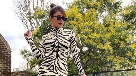 Priyanka Chopra's white tiger dress is almost worth <span class='webrupee'>₹</span>2 lakh(Instagram/priyankachopra)