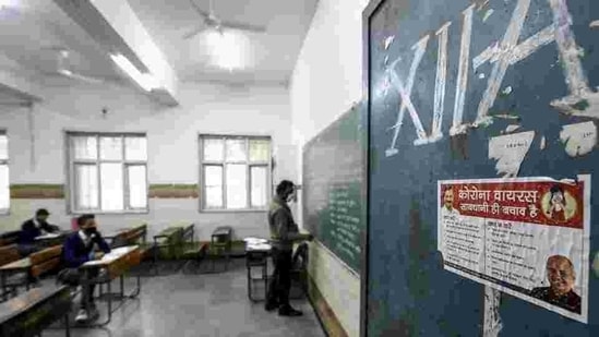 Of the total 2,168 schools in Delhi, a majority is affiliated to the CBSE and board exams for classes 10 and 12 are usually held in February.(PTI) Of the total 2,168 schools in Delhi, a majority is affiliated to the CBSE and board exams for classes 10 and 12 are usually held in February.(PTI)
