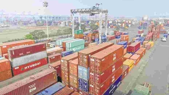 The country's exports grew 5.37% year-on-year to $27.24 billion in January 2021, mainly driven by healthy growth in pharmaceuticals and engineering sectors, according to provisional data of the commerce ministry. Imports during the month rose 2% to $42 billion, leaving a trade deficit of $14.75 billion. (Representative Image) (Bloomberg) The country's exports grew 5.37% year-on-year to $27.24 billion in January 2021, mainly driven by healthy growth in pharmaceuticals and engineering sectors, according to provisional data of the commerce ministry. Imports during the month rose 2% to $42 billion, leaving a trade deficit of $14.75 billion. (Representative Image) (Bloomberg)
