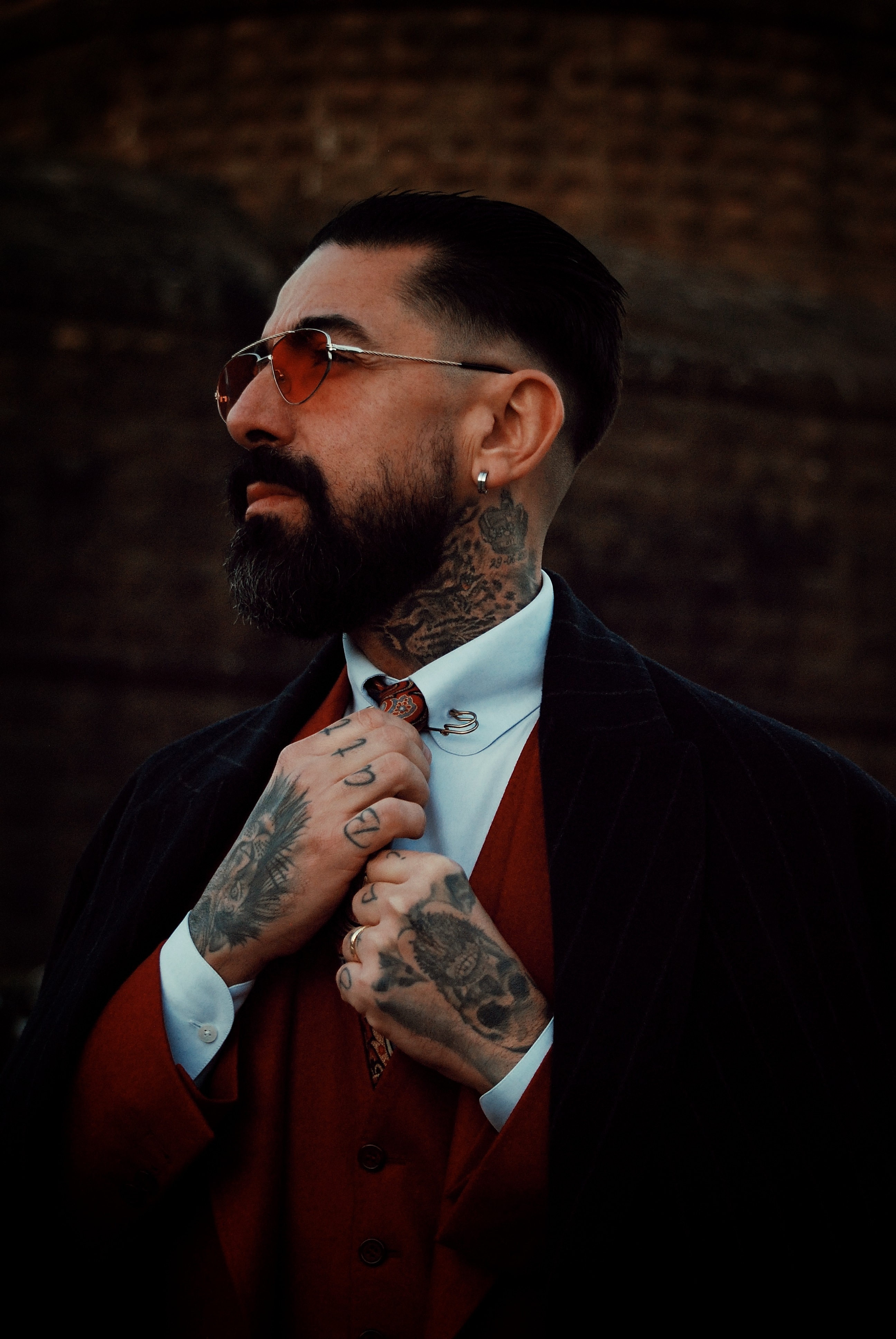 Spiffy body art and natty accessories add a chic finish to bespoke tailoring. (Photo: Instagram/PittiUomo_official) Spiffy body art and natty accessories add a chic finish to bespoke tailoring. (Photo: Instagram/PittiUomo_official)