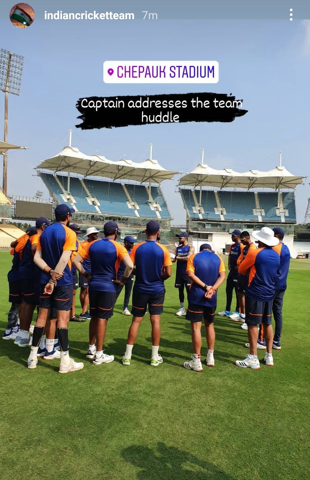 Virat Kohli addresses Team India. (BCCI/Instagram)