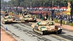 Soldiers on T-90 (Bhisma) tanks march along Rajpath, Republic Day Parade, New Delhi, January 26, 2021 (AFP) Soldiers on T-90 (Bhisma) tanks march along Rajpath, Republic Day Parade, New Delhi, January 26, 2021 (AFP)