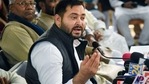 Patna: RJD leader Tejashwi Yadav addresses a press conference at party office in Patna, Wednesday, Dec. 23, 2020. (PTI Photo)(PTI23-12-2020_000051B)(PTI) Patna: RJD leader Tejashwi Yadav addresses a press conference at party office in Patna, Wednesday, Dec. 23, 2020. (PTI Photo)(PTI23-12-2020_000051B)(PTI)