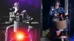 Amitabh Bachchan shows off his new ride. Amitabh Bachchan shows off his new ride.