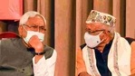 Bihar chief minister Nitish Kumar and deputy chief minister Tarkishore Prasad(PTI) Bihar chief minister Nitish Kumar and deputy chief minister Tarkishore Prasad(PTI)