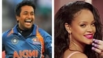 Pragyan Ojha and Rihanna Pragyan Ojha and Rihanna