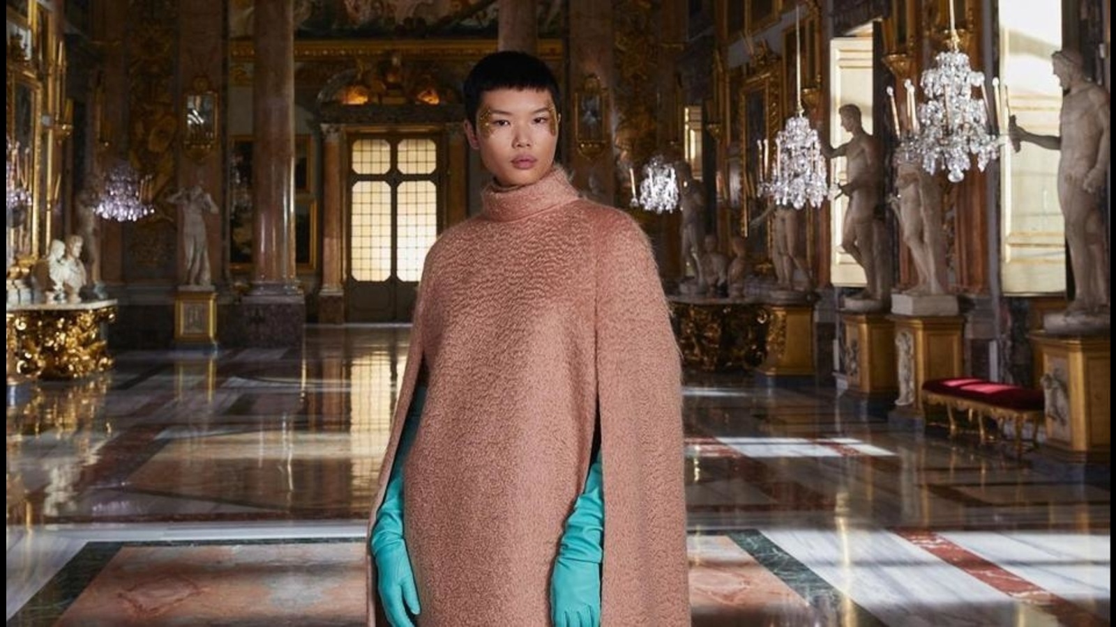 It’s been a couture week of cascading capes