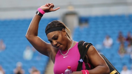 Serena Williams celebrates after winning her match against Bulgaria's Tsvetana Pironkova(REUTERS)