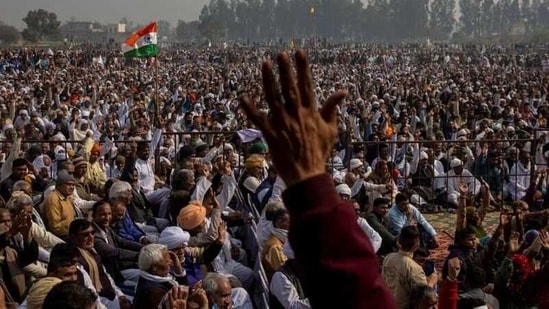 Heavy barricading by police near the protest sites at Ghazipur, Singhu and Tikri is inconveniencing the local residents, who are now taking detours to cross the intercity borders.(Reuters)