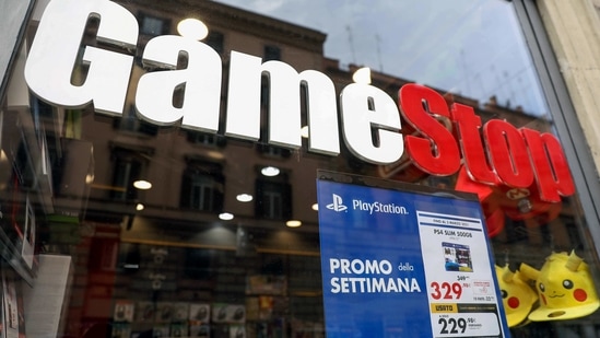 GameStop, the poster child for Redditors looking to squeeze short sellers, plunged 60% Tuesday. (Bloomberg) GameStop, the poster child for Redditors looking to squeeze short sellers, plunged 60% Tuesday. (Bloomberg)