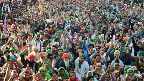 Farmers say the laws will allow corporate giants to take control over a vast, antiquated agricultural sector that supports half of all Indians.(PTI) Farmers say the laws will allow corporate giants to take control over a vast, antiquated agricultural sector that supports half of all Indians.(PTI)