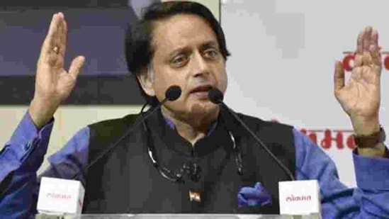 Member of Parliament, Lok Sabha and Congress leader Shashi Tharoor(Sanjeev Verma/HT PHOTO)