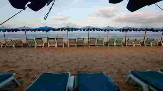 Empty chairs are seen on a beach which is usually full of tourists, amid fear of coronavirus in Phuket, Thailand.(REUTERS) Empty chairs are seen on a beach which is usually full of tourists, amid fear of coronavirus in Phuket, Thailand.(REUTERS)
