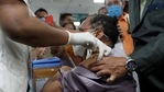 Doctor receives a serum institute of India's COVID-19 vaccine called COVISHIELD during the coronavirus disease (COVID-19) vaccination drive. Doctor receives a serum institute of India's COVID-19 vaccine called COVISHIELD during the coronavirus disease (COVID-19) vaccination drive.