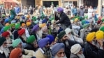 Farmers at Tikri Border during their ongoing protest against farm law, in New Delhi on Saturday. (ANI Photo) Farmers at Tikri Border during their ongoing protest against farm law, in New Delhi on Saturday. (ANI Photo)