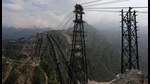 The length of the Chenab bridge will be 1,315 metres with 17 spans, of which the span of the main arch across Chenab river will be 467m. (HT File) The length of the Chenab bridge will be 1,315 metres with 17 spans, of which the span of the main arch across Chenab river will be 467m. (HT File)