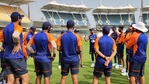 Indian captain Virat Kohli addresses his team teammates ahead of first England Test(BCCI/Twitter)