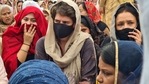 Priyanka Gandhi at prayer meet for Navreet Singh, farmer who died during R-Day tractor rally. (@SaralPatel/Twitter Photo) Priyanka Gandhi at prayer meet for Navreet Singh, farmer who died during R-Day tractor rally. (@SaralPatel/Twitter Photo)