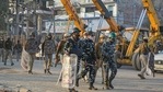 Heavy security deployment at Tikri border during farmer's protest against the new farm laws, in New Delhi, Tuesday, Feb. 2, 2021. (PTI) Heavy security deployment at Tikri border during farmer's protest against the new farm laws, in New Delhi, Tuesday, Feb. 2, 2021. (PTI)