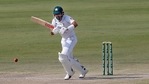 Pakistan's Babar Azam bats during the fourth day of the first cricket test match between Pakistan and South Africa at the National Stadium, in Karachi, (AP) Pakistan's Babar Azam bats during the fourth day of the first cricket test match between Pakistan and South Africa at the National Stadium, in Karachi, (AP)
