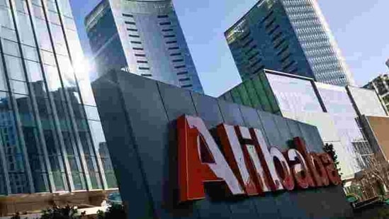 The logo of Alibaba Group is seen at its office in Beijing, China.(Reuters)