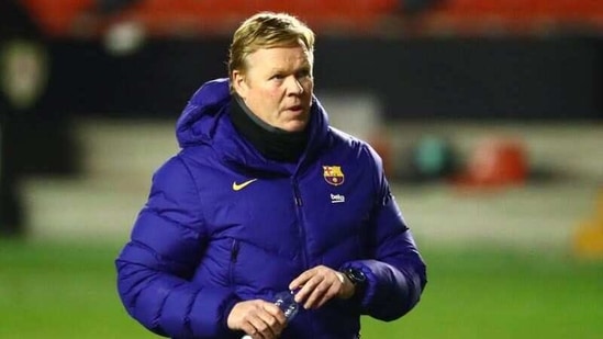  Barcelona coach Ronald Koeman(REUTERS)