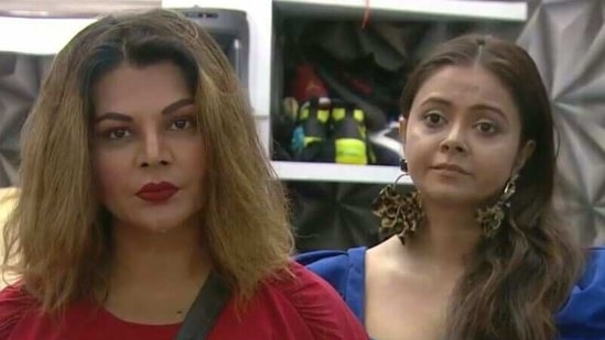 Rakhi Sawant and Devoleena on the show.(Colors)