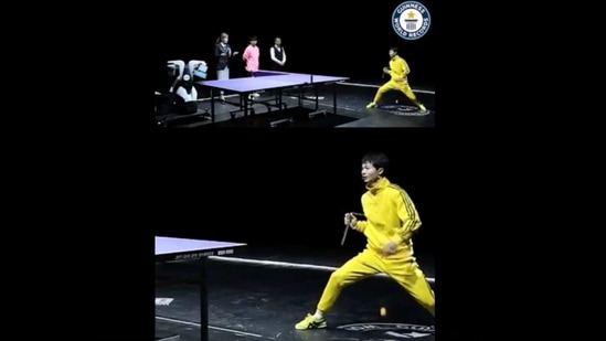 Man plays ping pong with robot using nunchaku, creates record. Watch |  Trending - Hindustan Times