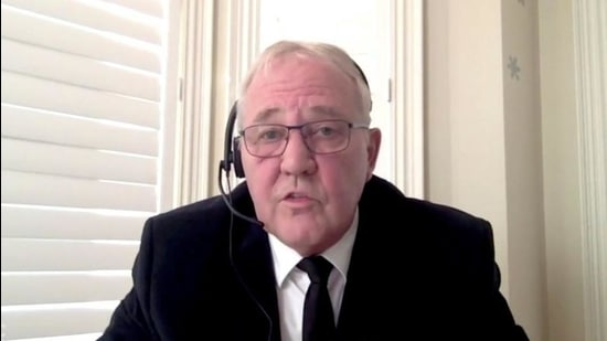 Canada's Public Safety Minister Bill Blair announces the listing of new terrorist entities, in a still image from a remote video call in Ottawa, Ontario, Canada on February 2. (REUTERS) Canada's Public Safety Minister Bill Blair announces the listing of new terrorist entities, in a still image from a remote video call in Ottawa, Ontario, Canada on February 2. (REUTERS)