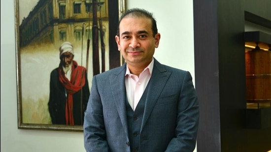 Fugitive diamond merchant Nirav Modi. (HT FILE)
