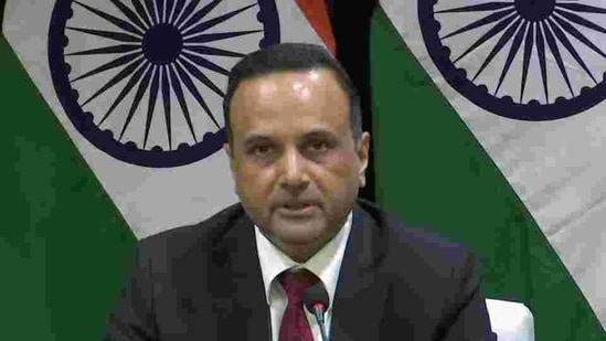 MEA spokesperson said Red Fort breach evoked similar sentiments n India as did the incidents on the Capitol Hill on 6 January.(ANI)